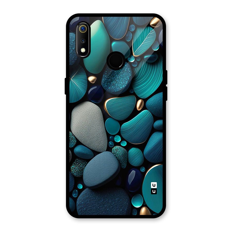 Beautiful Pebble Stones Glass Back Case for Realme 3i