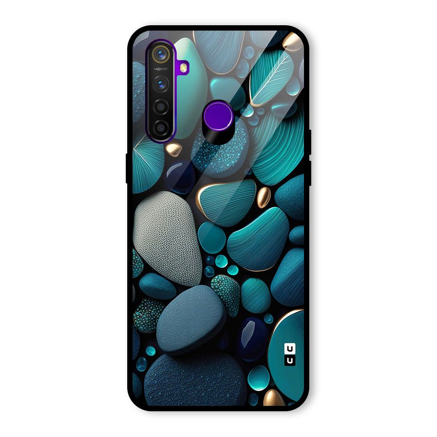 Beautiful Pebble Stones Glass Back Case for Realme 5 Pro