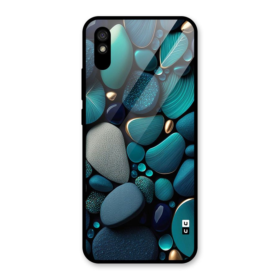 Beautiful Pebble Stones Glass Back Case for Redmi 9i