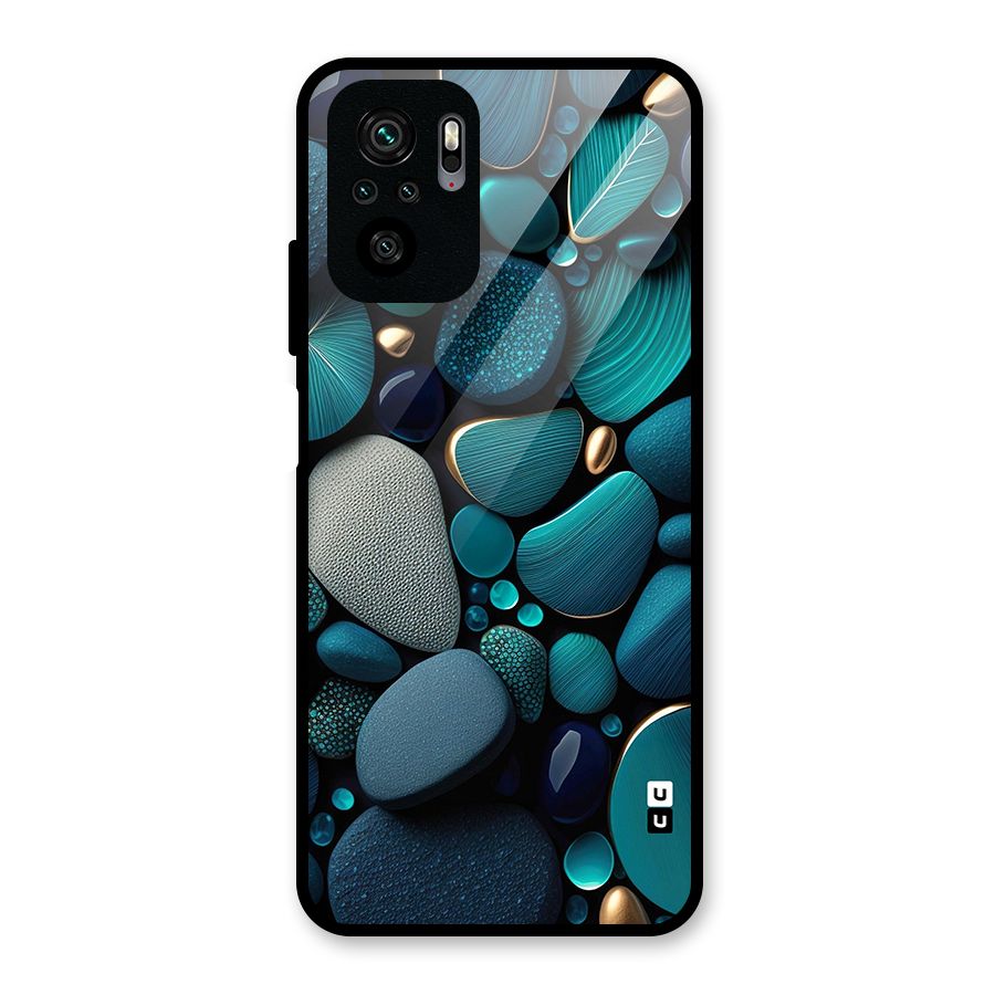 Beautiful Pebble Stones Glass Back Case for Redmi Note 10S