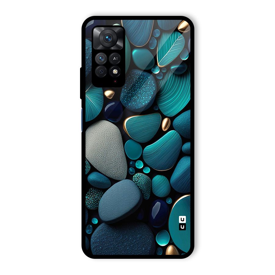 Beautiful Pebble Stones Glass Back Case for Redmi Note 11 Pro