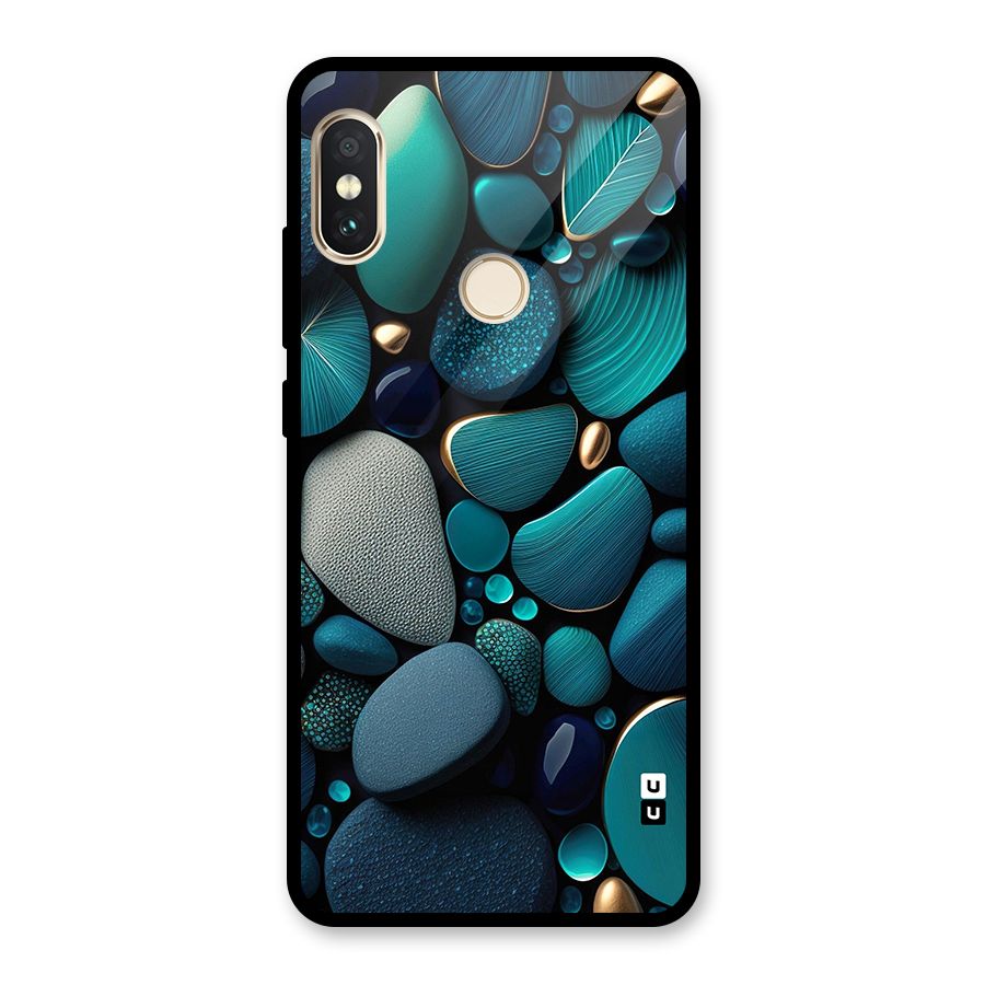 Beautiful Pebble Stones Glass Back Case for Redmi Note 5 Pro