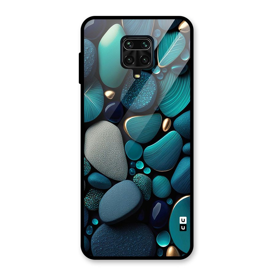 Beautiful Pebble Stones Glass Back Case for Redmi Note 9 Pro Max