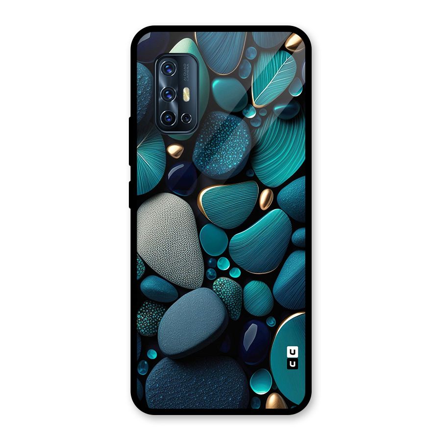 Beautiful Pebble Stones Glass Back Case for Vivo V17