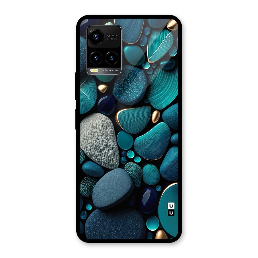 Beautiful Pebble Stones Glass Back Case for Vivo Y21T