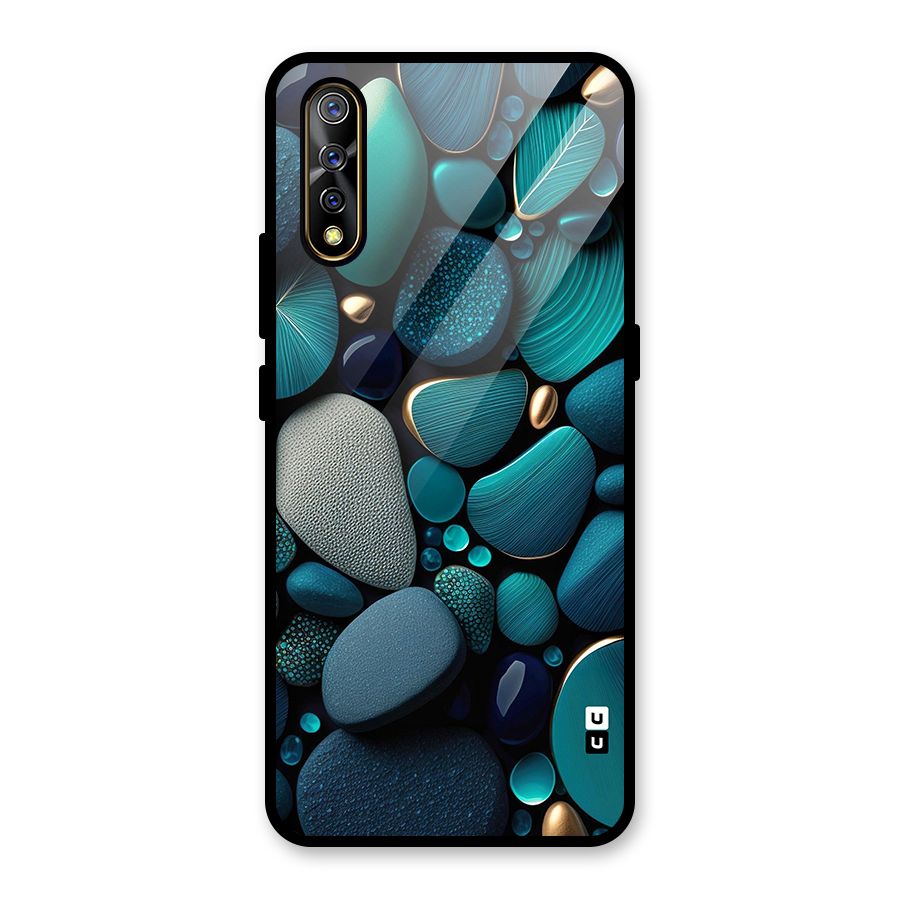 Beautiful Pebble Stones Glass Back Case for Vivo Z1x