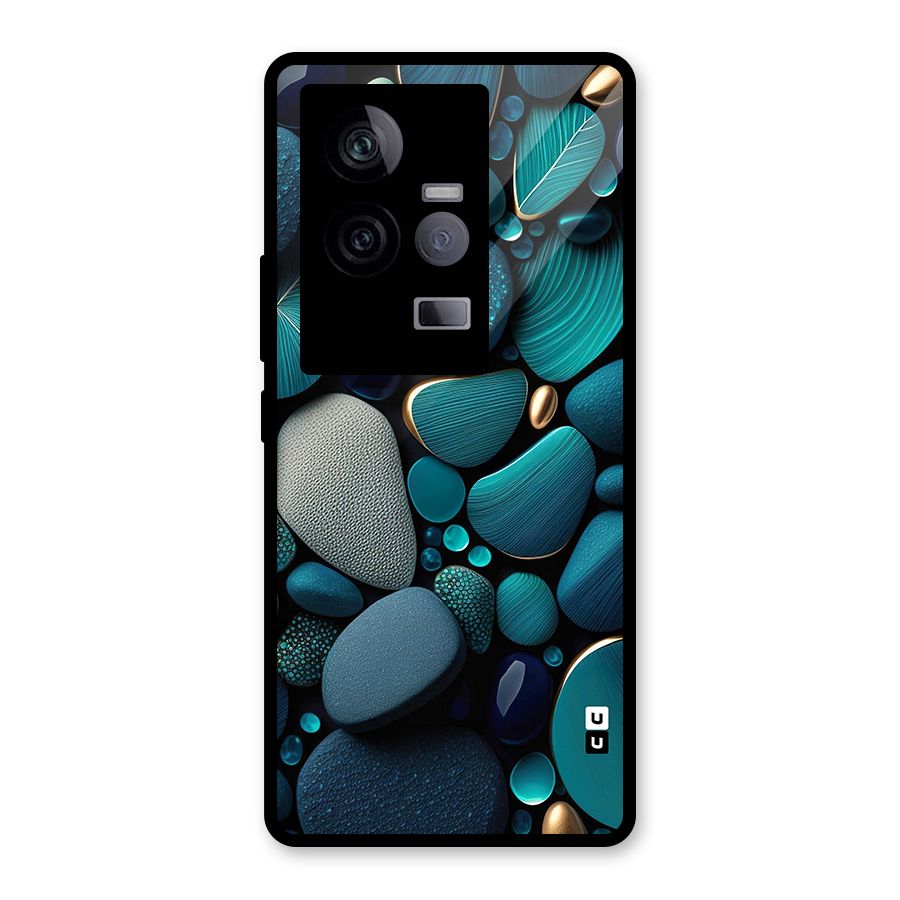 Beautiful Pebble Stones Glass Back Case for Vivo iQOO 11 5G