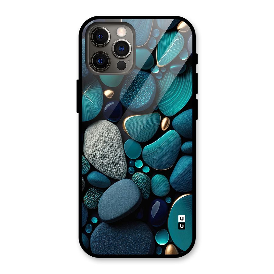 Beautiful Pebble Stones Glass Back Case for iPhone 12 Pro