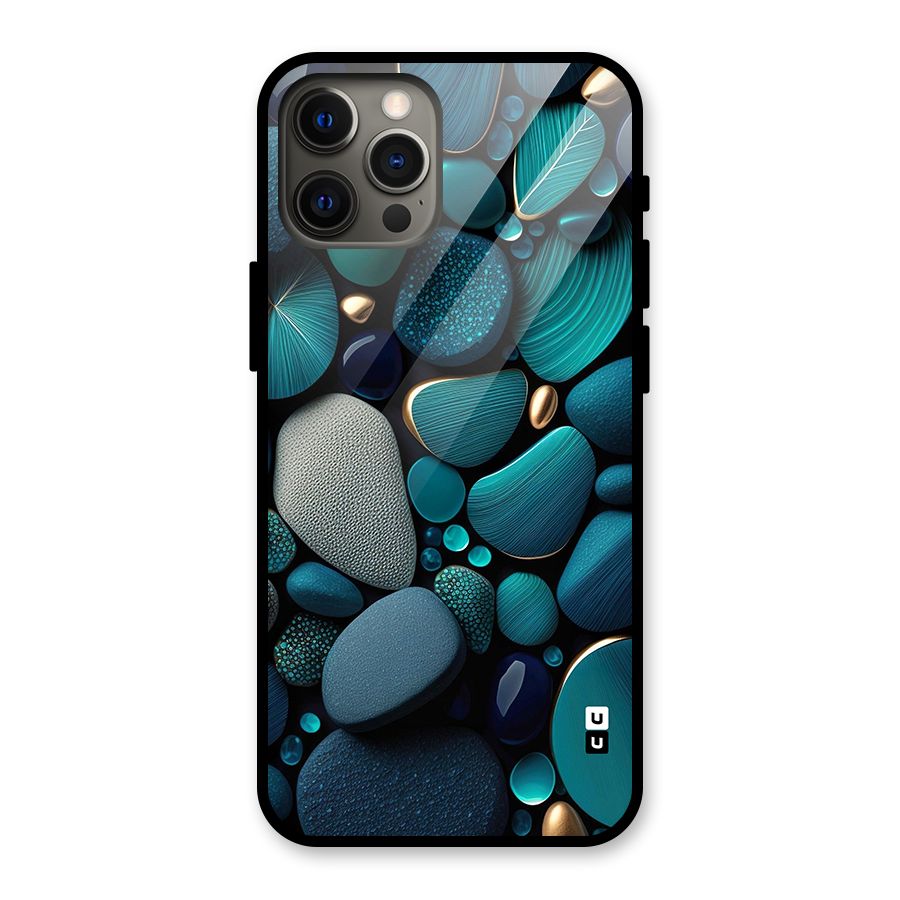 Beautiful Pebble Stones Glass Back Case for iPhone 12 Pro Max