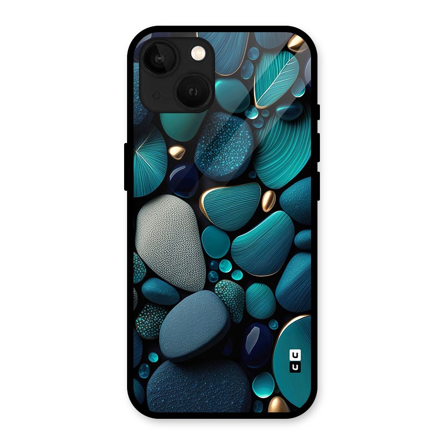 Beautiful Pebble Stones Glass Back Case for iPhone 13