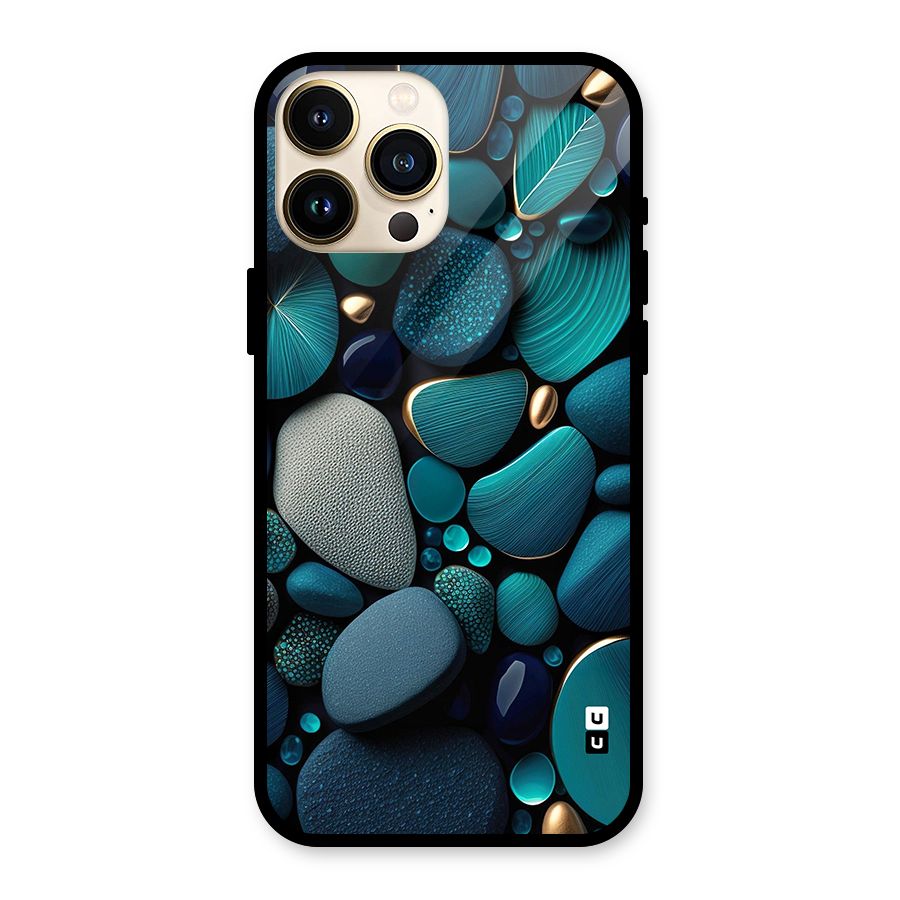 Beautiful Pebble Stones Glass Back Case for iPhone 13 Pro Max
