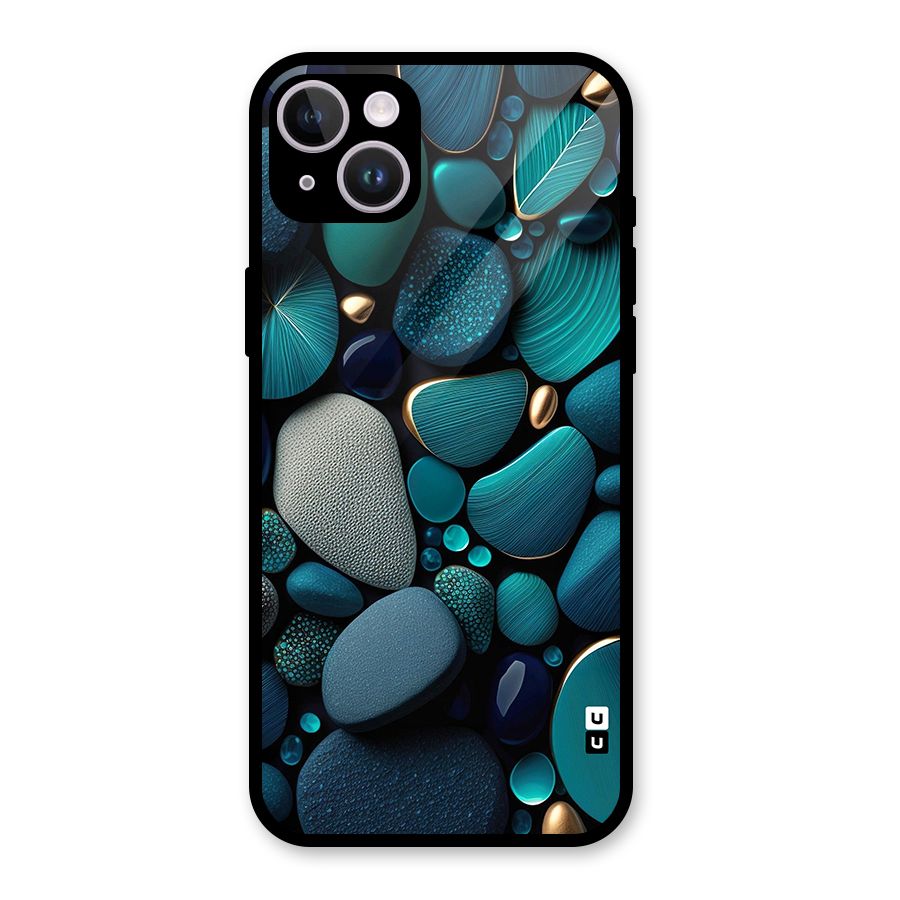 Beautiful Pebble Stones Glass Back Case for iPhone 14 Plus