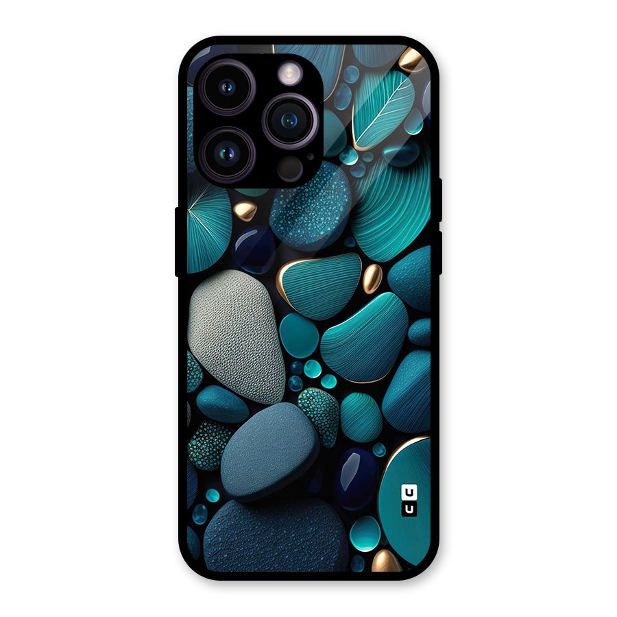 Beautiful Pebble Stones Glass Back Case for iPhone 14 Pro Max