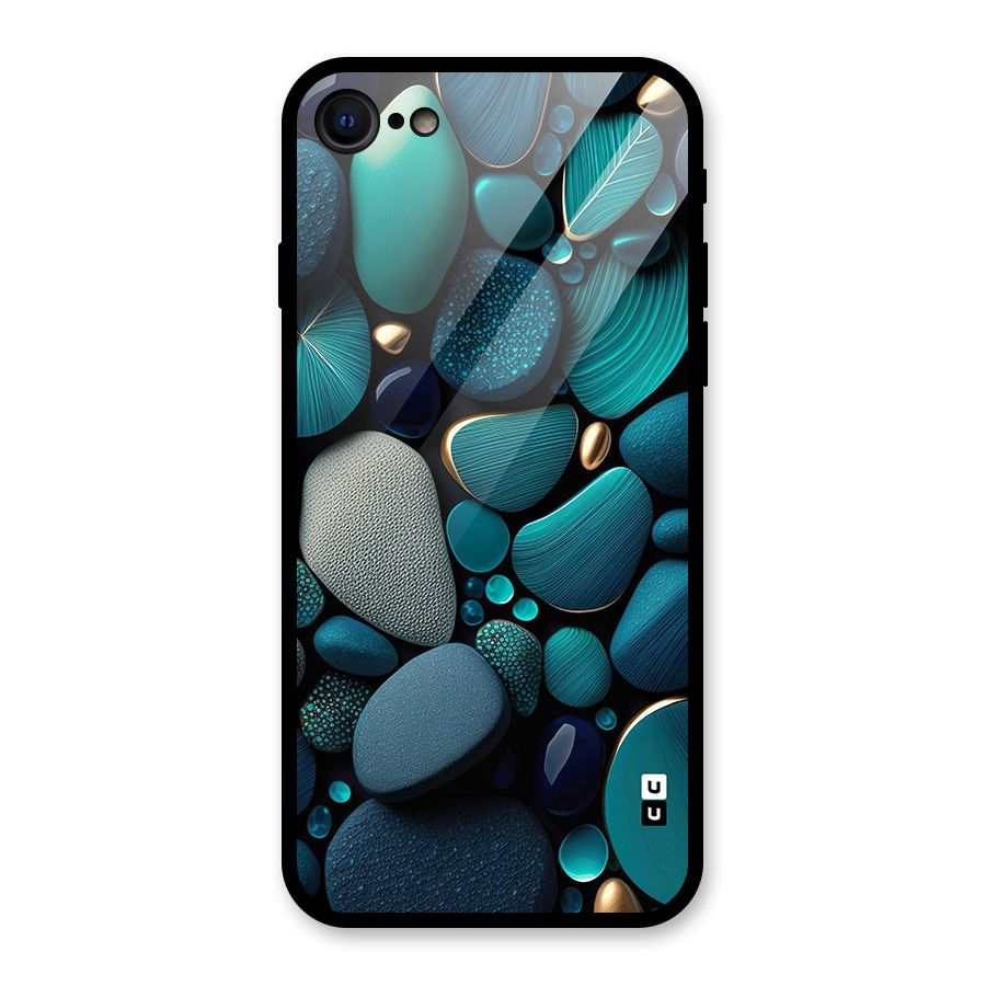 Beautiful Pebble Stones Glass Back Case for iPhone SE 2022