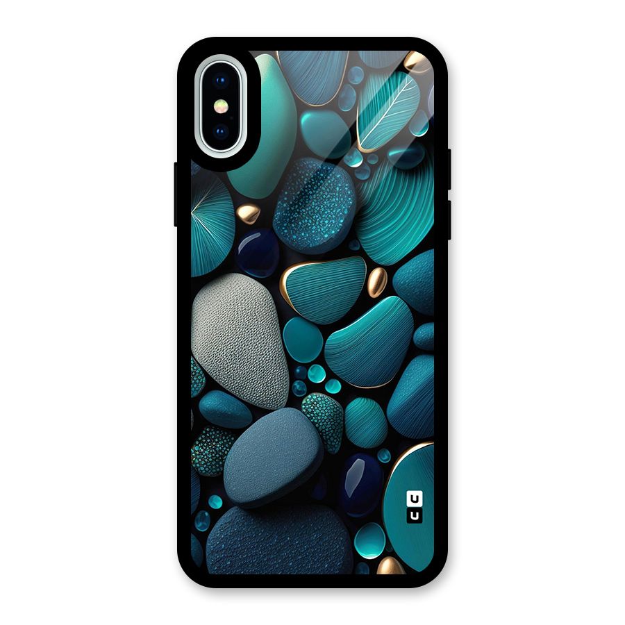 Beautiful Pebble Stones Glass Back Case for iPhone X
