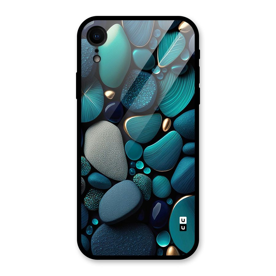 Beautiful Pebble Stones Glass Back Case for iPhone XR