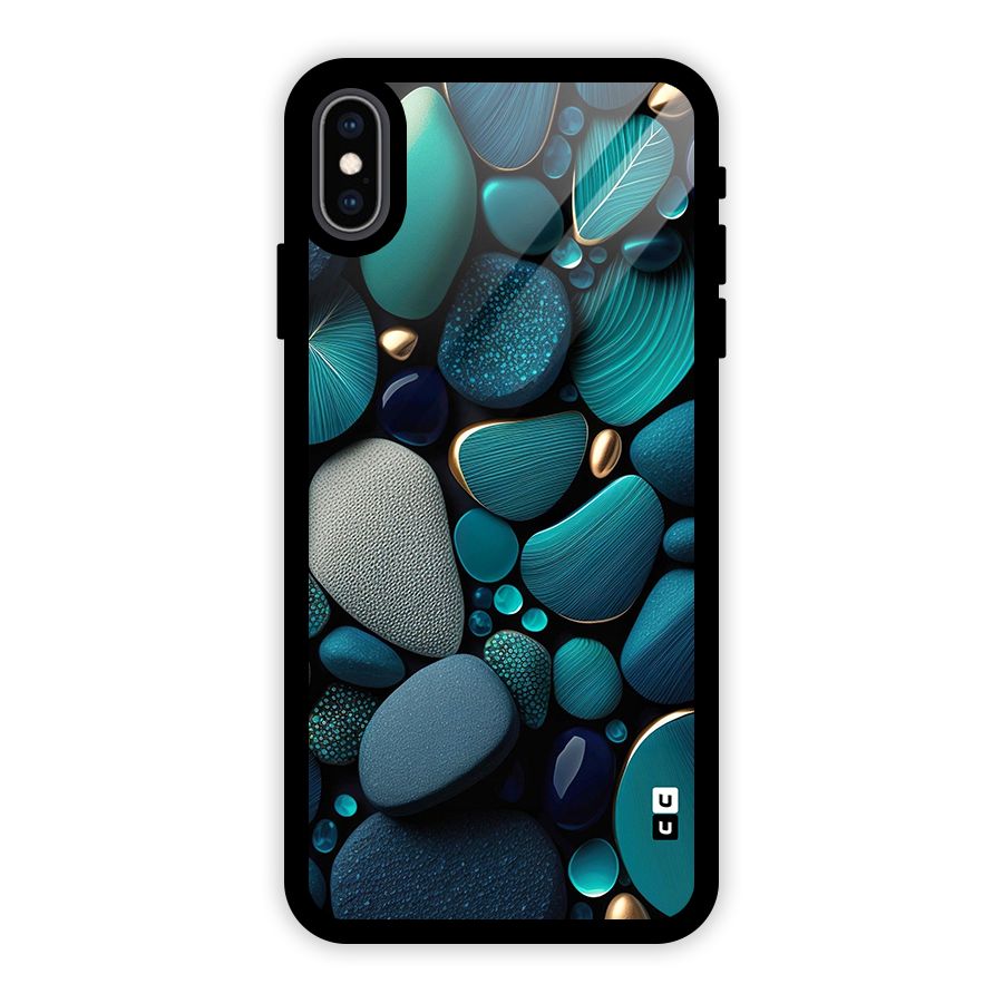Beautiful Pebble Stones Glass Back Case for iPhone XS Max