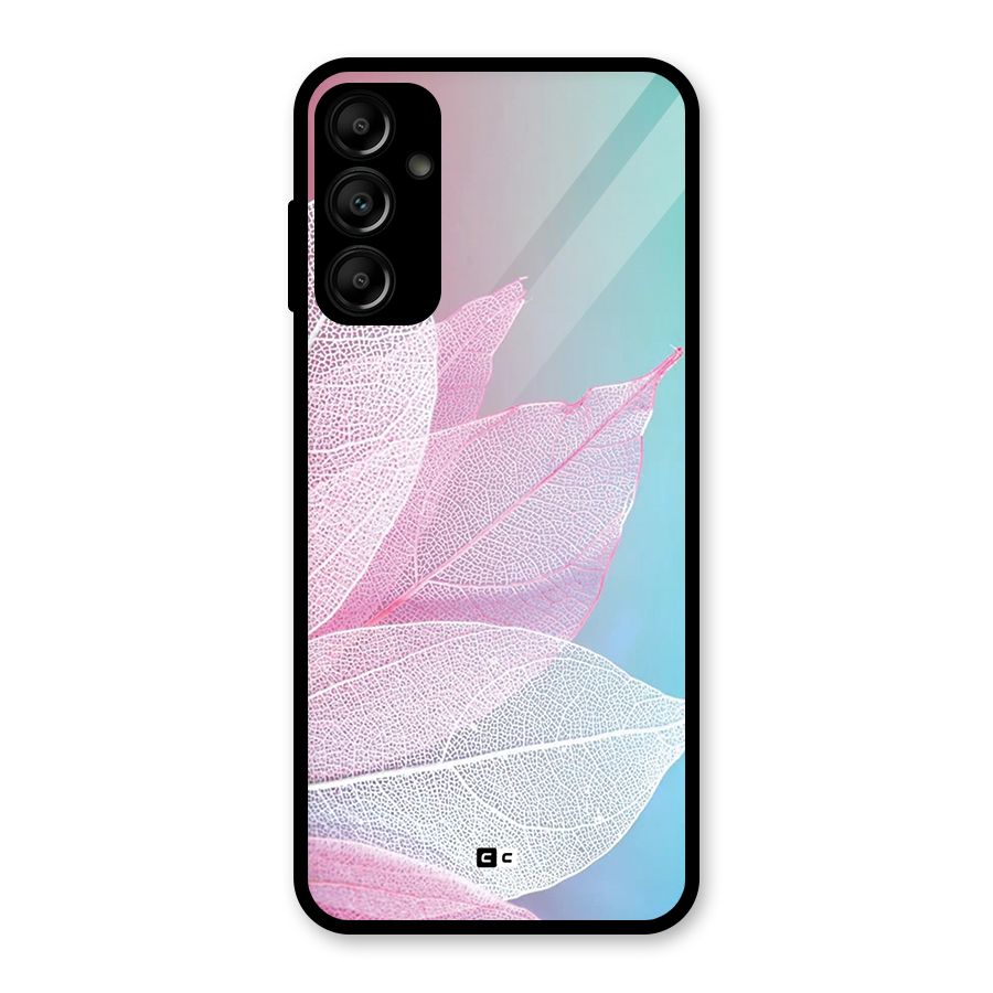 Beautiful Petals Vibes Glass Back Case for Galaxy A14 5G