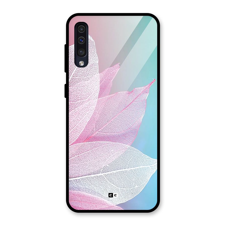 Beautiful Petals Vibes Glass Back Case for Galaxy A30s
