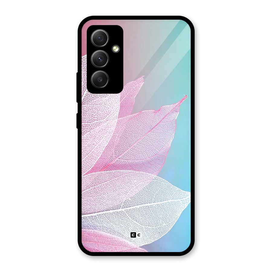 Beautiful Petals Vibes Glass Back Case for Galaxy A34