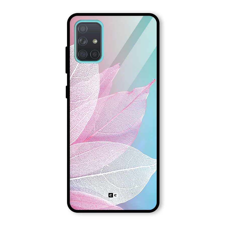Beautiful Petals Vibes Glass Back Case for Galaxy A71