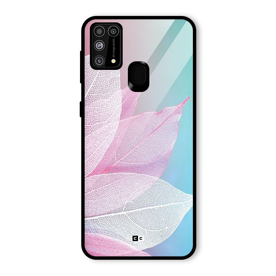 Beautiful Petals Vibes Glass Back Case for Galaxy F41