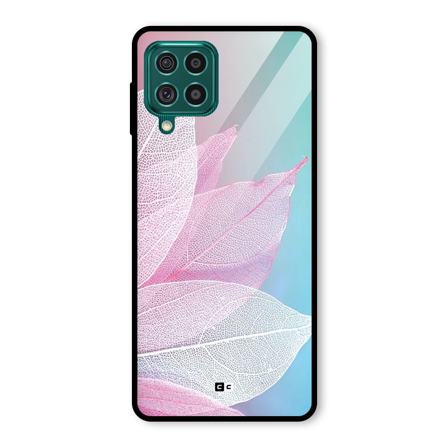 Beautiful Petals Vibes Glass Back Case for Galaxy F62