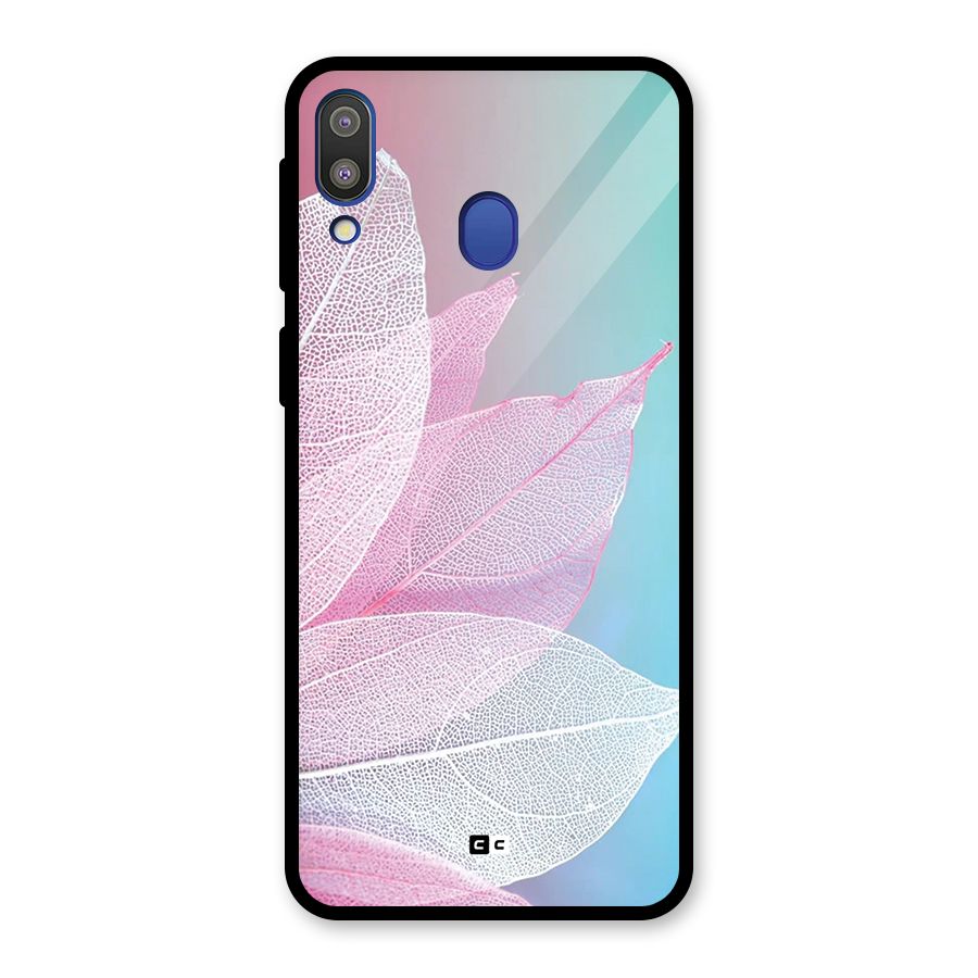 Beautiful Petals Vibes Glass Back Case for Galaxy M20