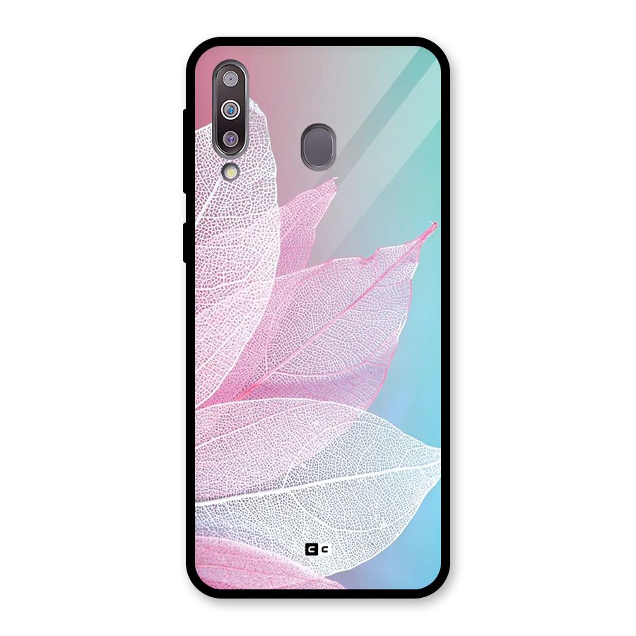 Beautiful Petals Vibes Glass Back Case for Galaxy M30