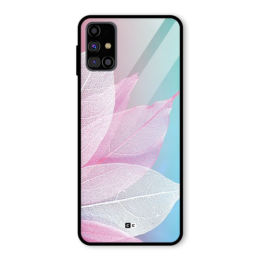 Beautiful Petals Vibes Glass Back Case for Galaxy M31s