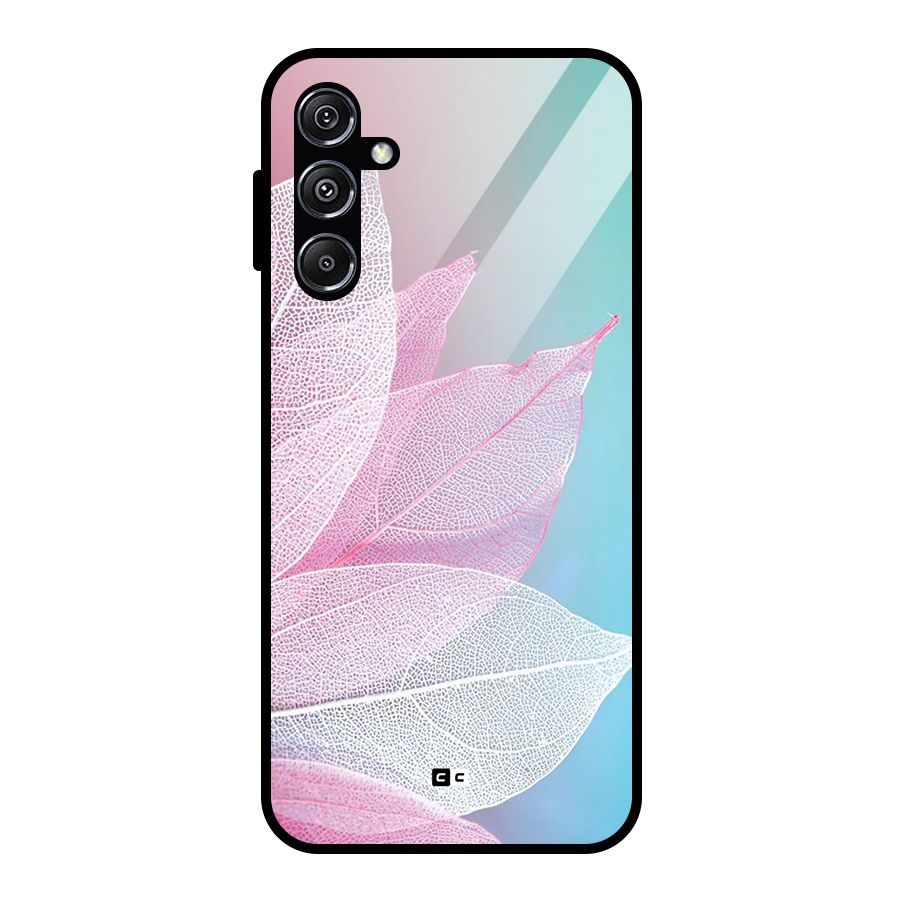 Beautiful Petals Vibes Glass Back Case for Galaxy M34 5G