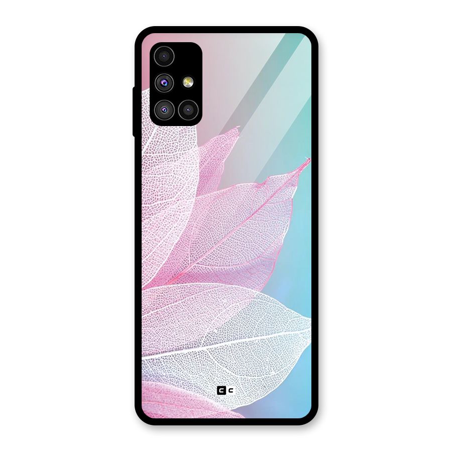 Beautiful Petals Vibes Glass Back Case for Galaxy M51