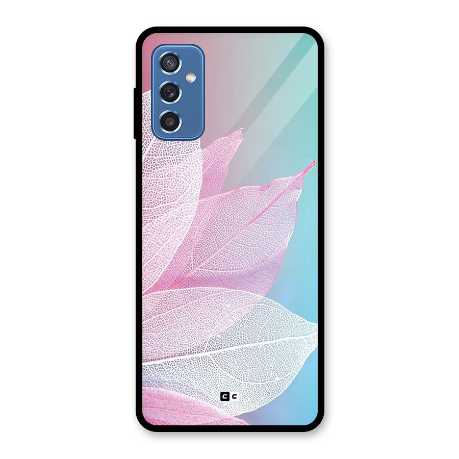 Beautiful Petals Vibes Glass Back Case for Galaxy M52 5G