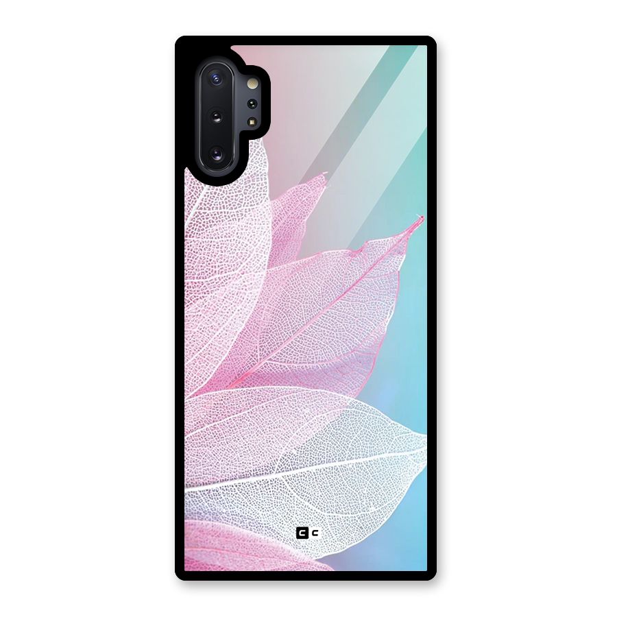 Beautiful Petals Vibes Glass Back Case for Galaxy Note 10 Plus