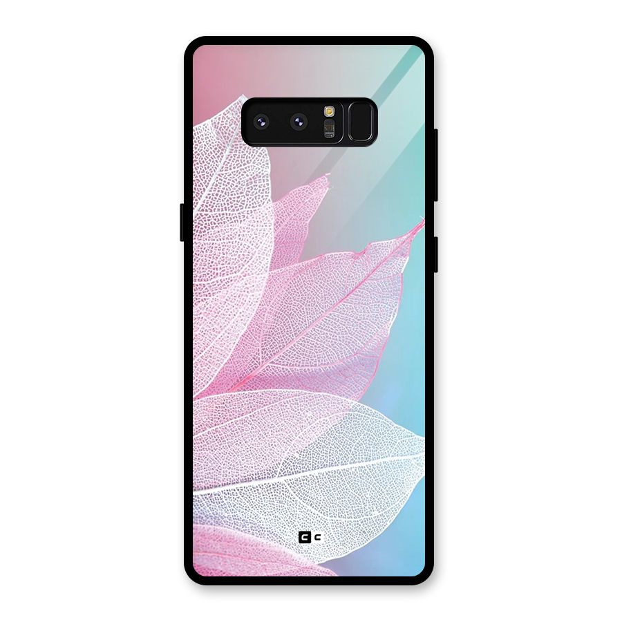 Beautiful Petals Vibes Glass Back Case for Galaxy Note 8