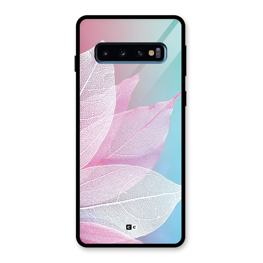 Beautiful Petals Vibes Glass Back Case for Galaxy S10