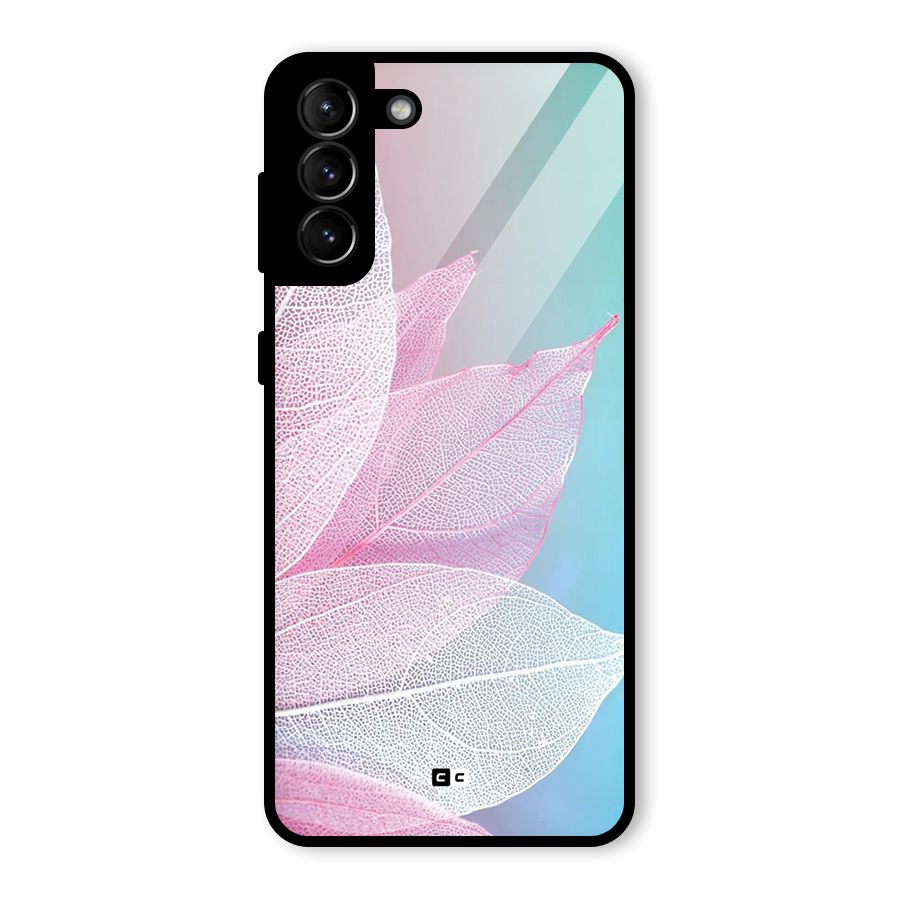 Beautiful Petals Vibes Glass Back Case for Galaxy S21 Plus