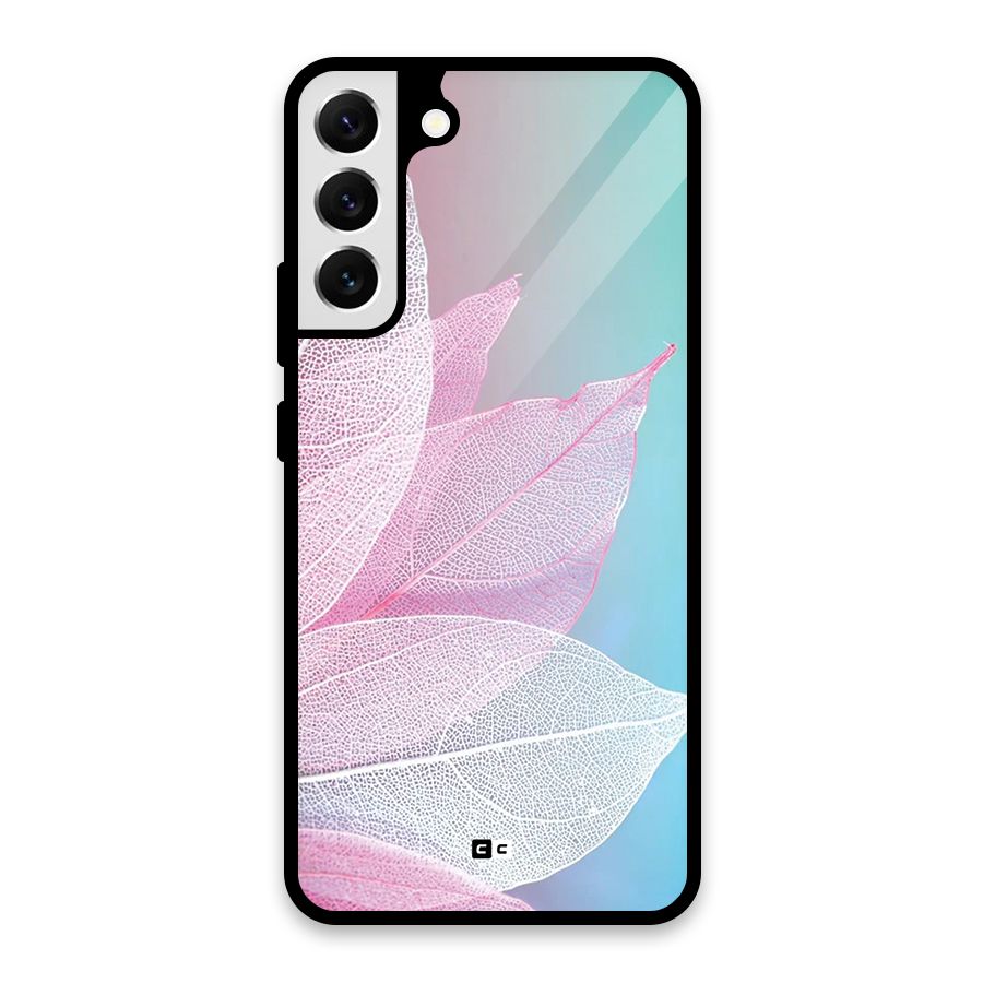 Beautiful Petals Vibes Glass Back Case for Galaxy S22 Plus 5G