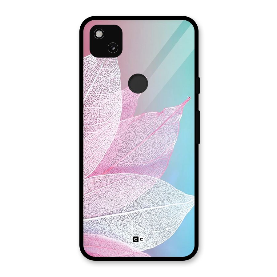 Beautiful Petals Vibes Glass Back Case for Google Pixel 4a
