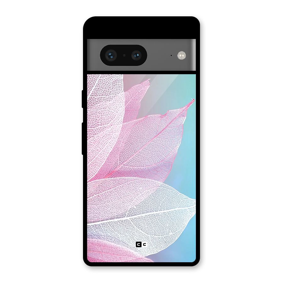 Beautiful Petals Vibes Glass Back Case for Google Pixel 7