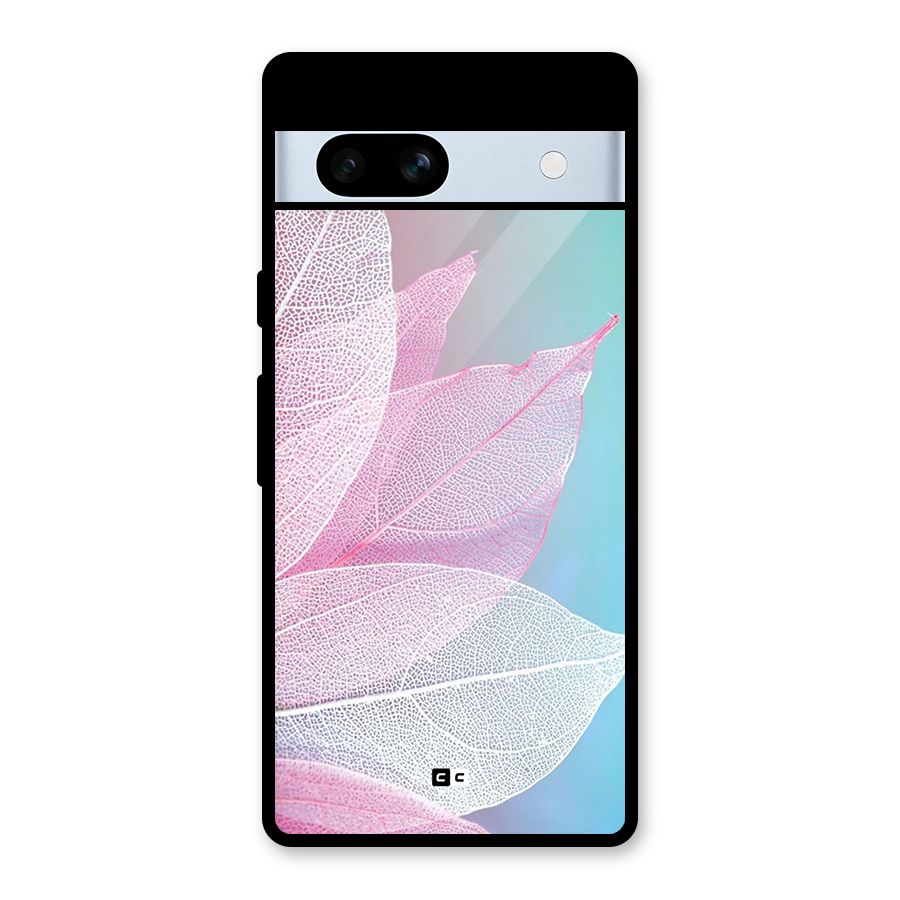 Beautiful Petals Vibes Glass Back Case for Google Pixel 7a