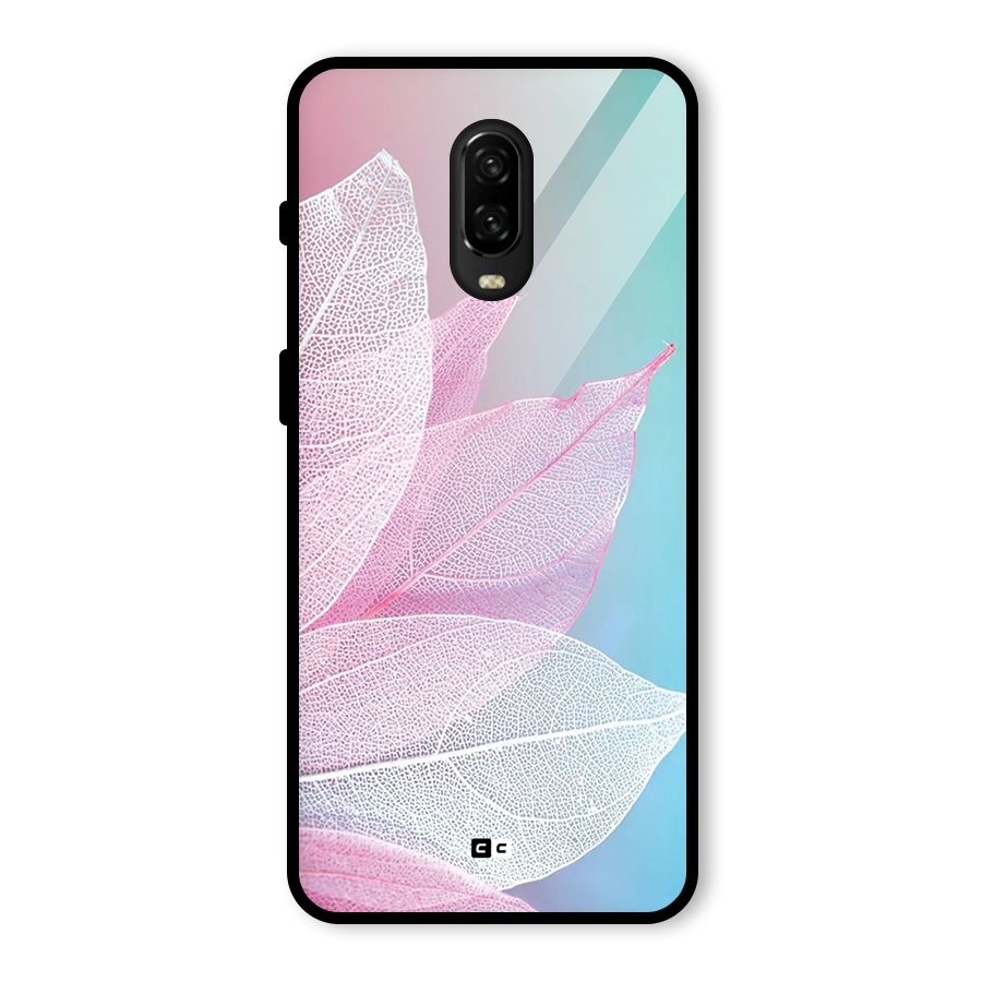 Beautiful Petals Vibes Glass Back Case for OnePlus 6T