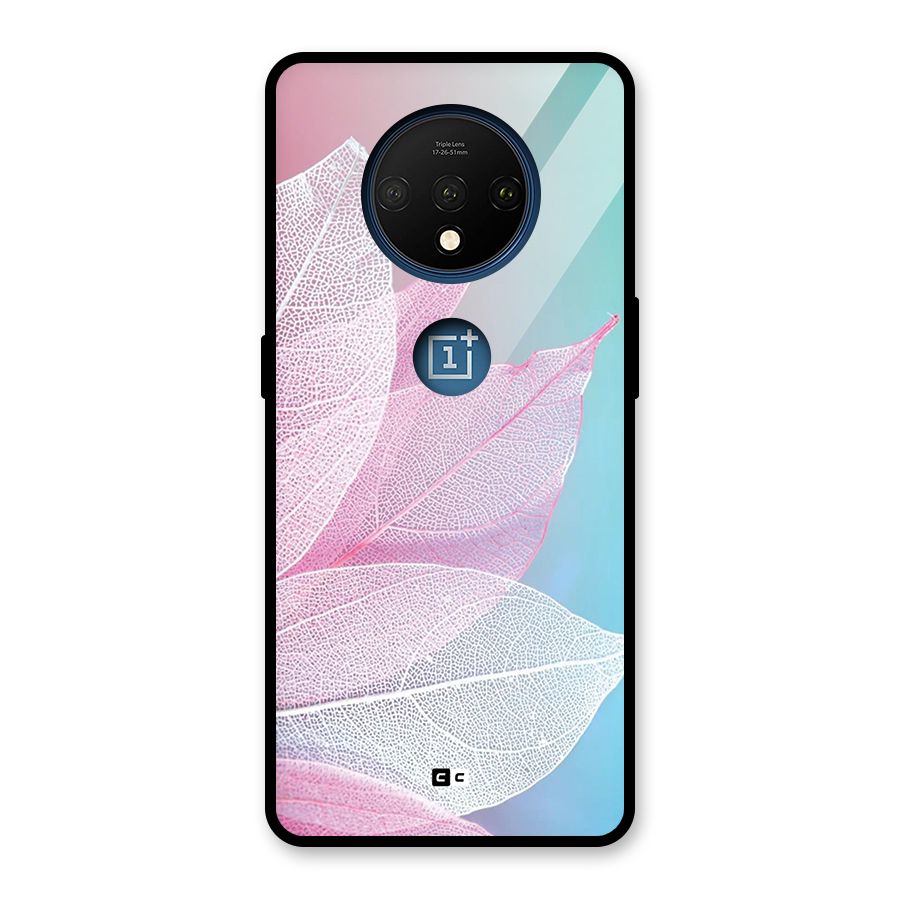 Beautiful Petals Vibes Glass Back Case for OnePlus 7T