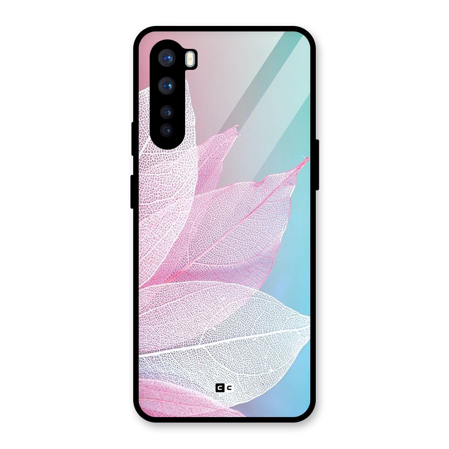 Beautiful Petals Vibes Glass Back Case for OnePlus Nord