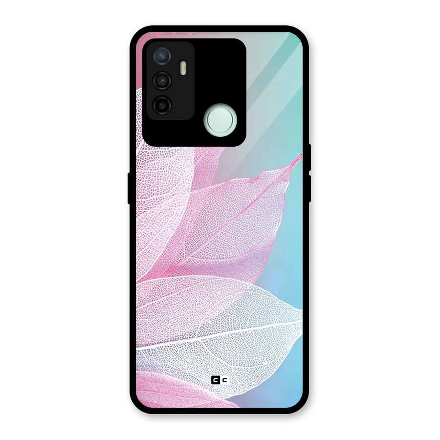 Beautiful Petals Vibes Glass Back Case for Oppo A53