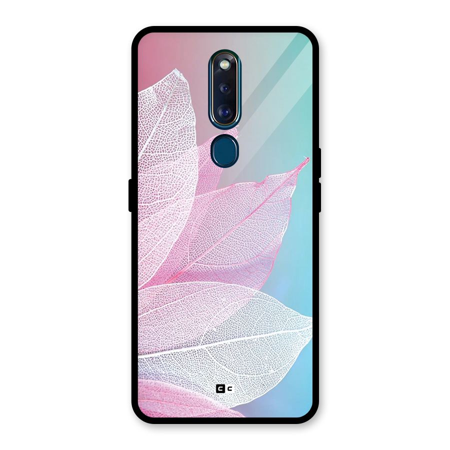 Beautiful Petals Vibes Glass Back Case for Oppo F11 Pro