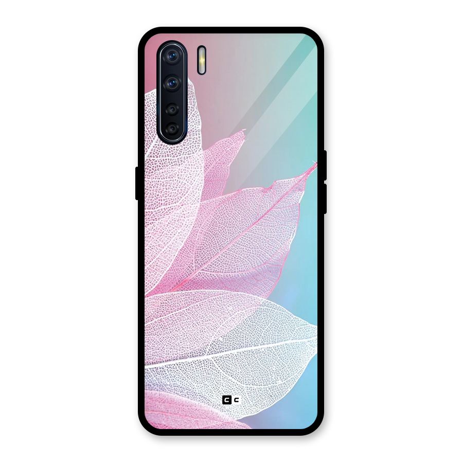 Beautiful Petals Vibes Glass Back Case for Oppo F15