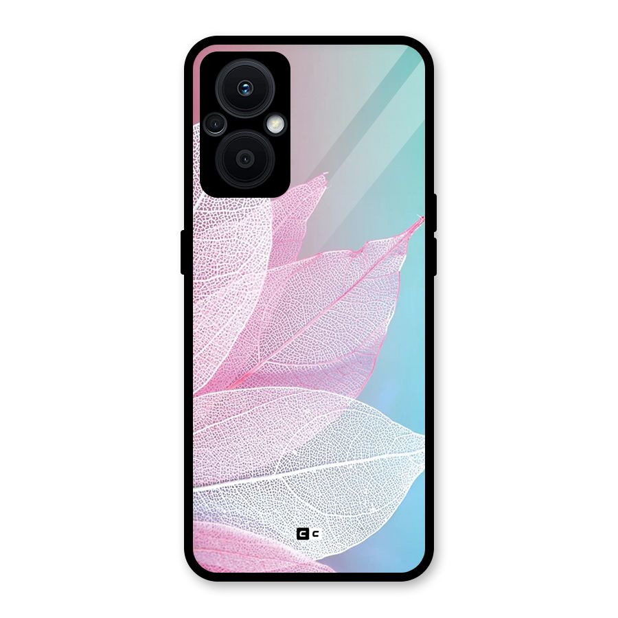 Beautiful Petals Vibes Glass Back Case for Oppo F21s Pro 5G