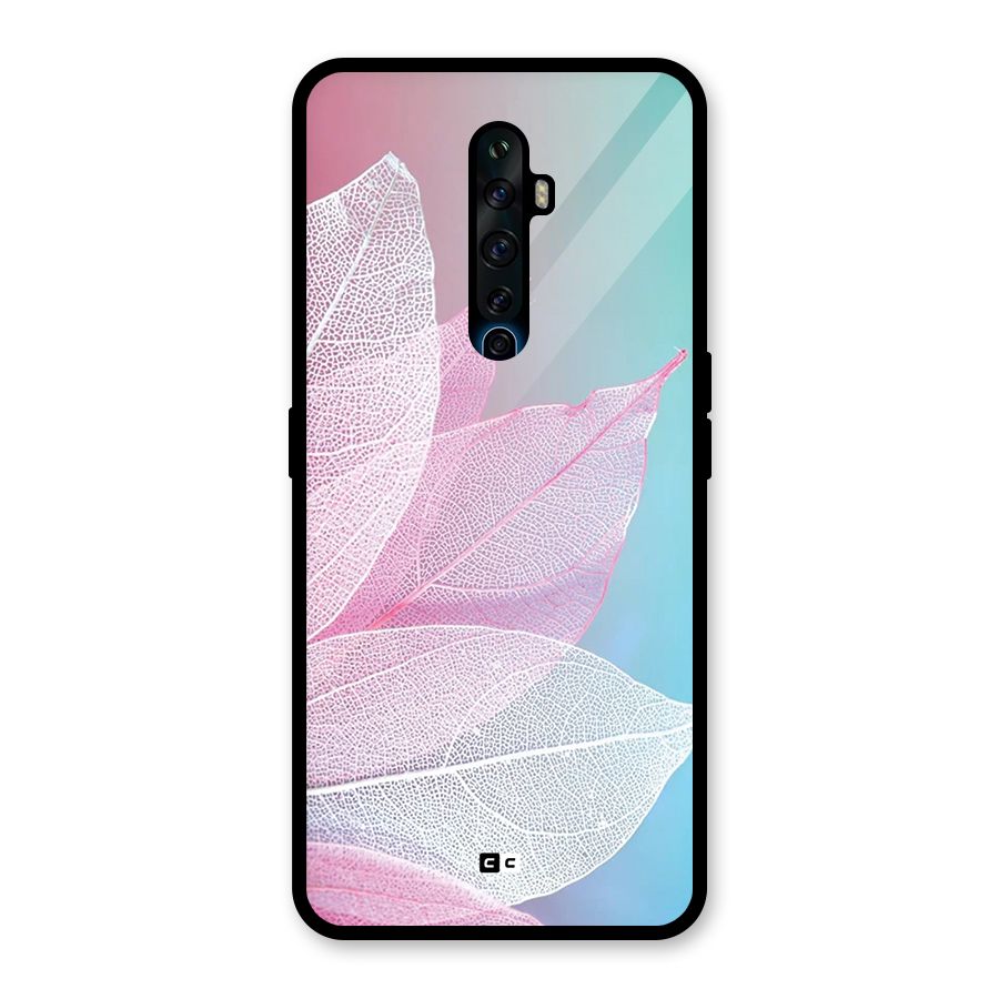 Beautiful Petals Vibes Glass Back Case for Oppo Reno2 F