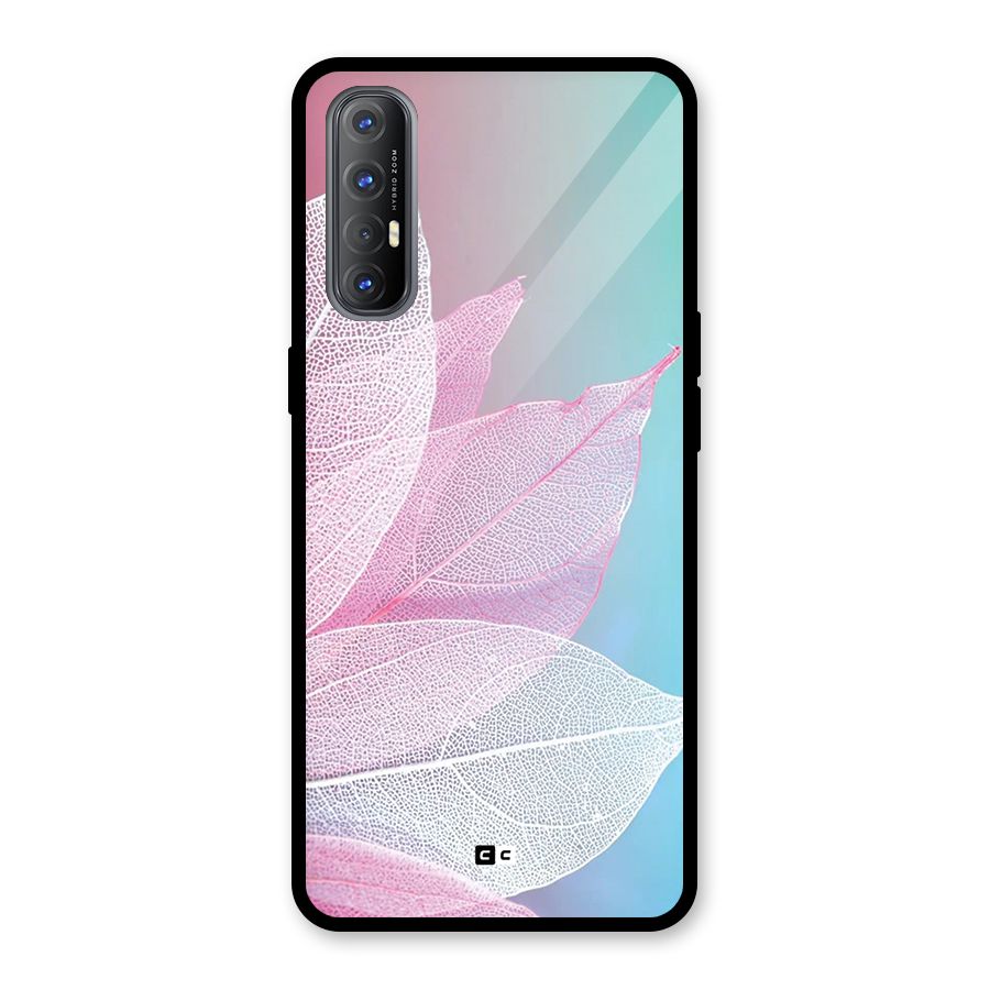 Beautiful Petals Vibes Glass Back Case for Oppo Reno3 Pro